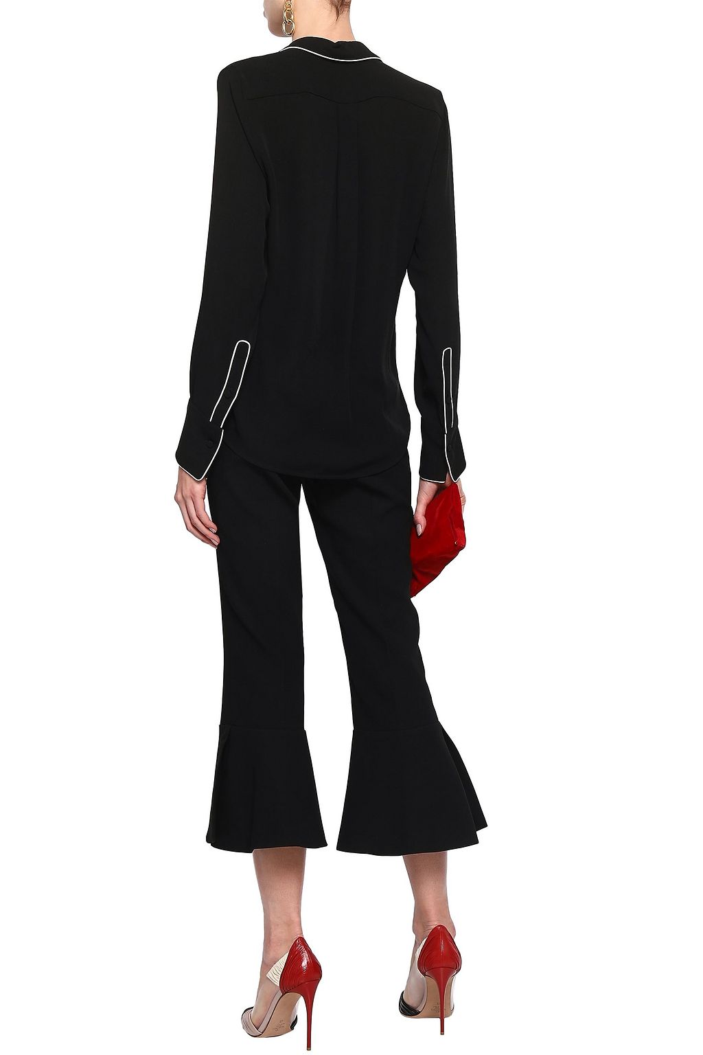 VALENTINO GARAVANI Silk-crepe shirt