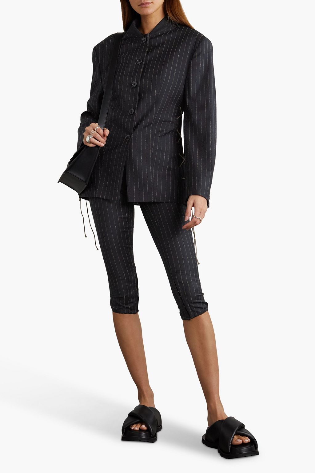 ACNE STUDIOS Pinstriped wool-blend blazer