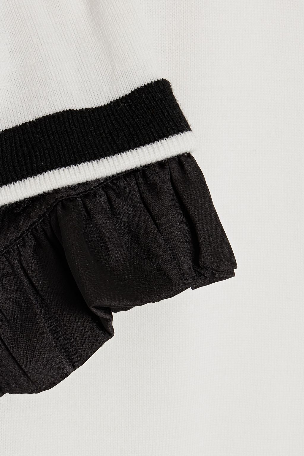 ALICE + OLIVIA Justina zweifarbiger Pullover aus einer Wollmischung