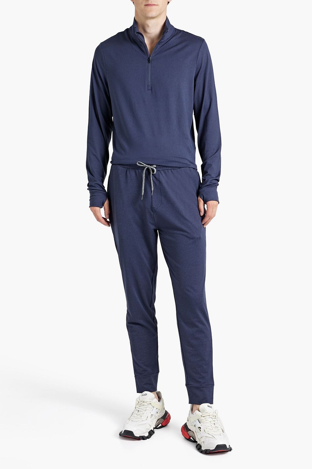 ONIA Everyday stretch-jersey half-zip sweatshirt