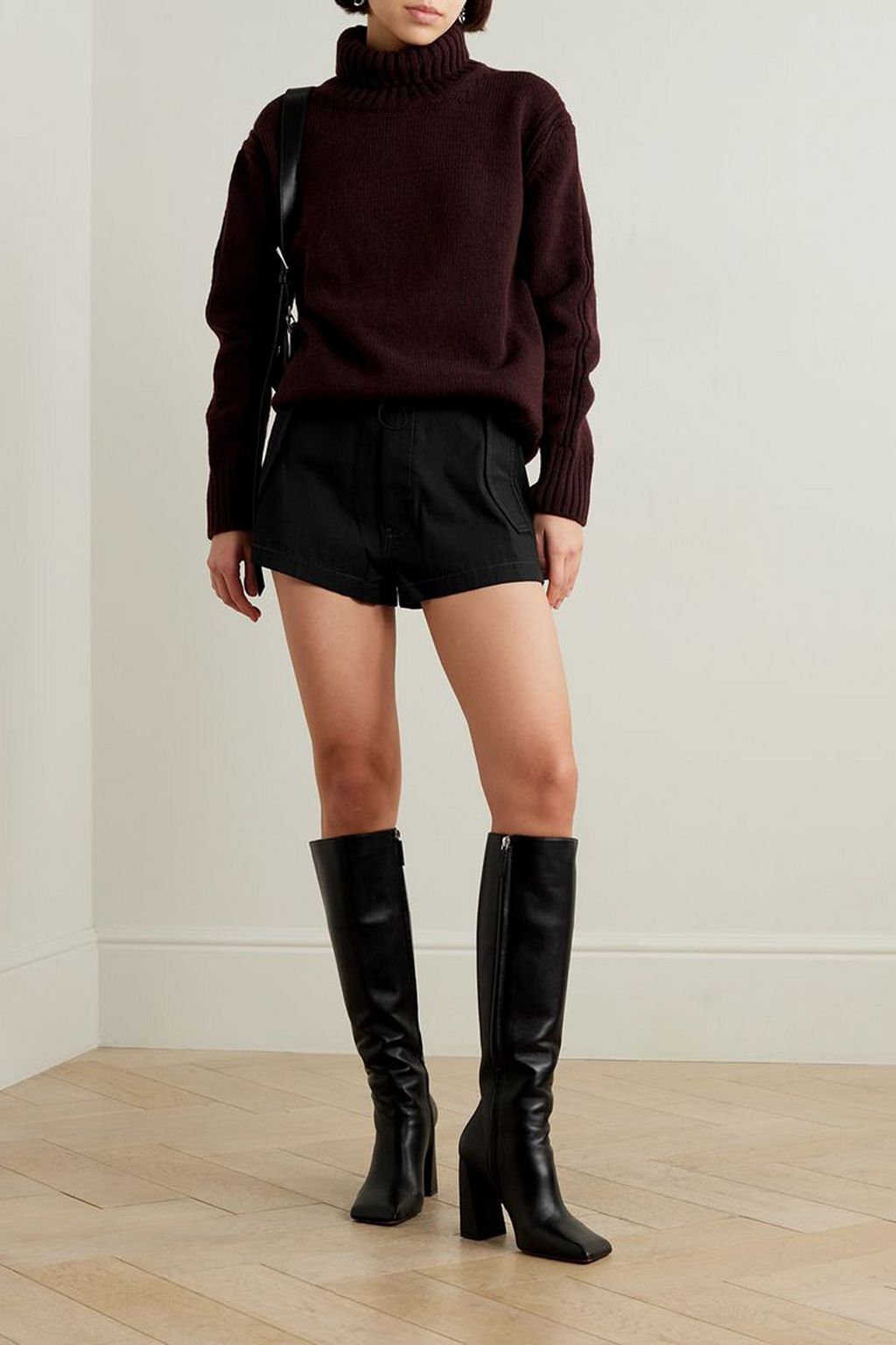 DION LEE شورت Parachute من مزيج قطن تويل عضوي