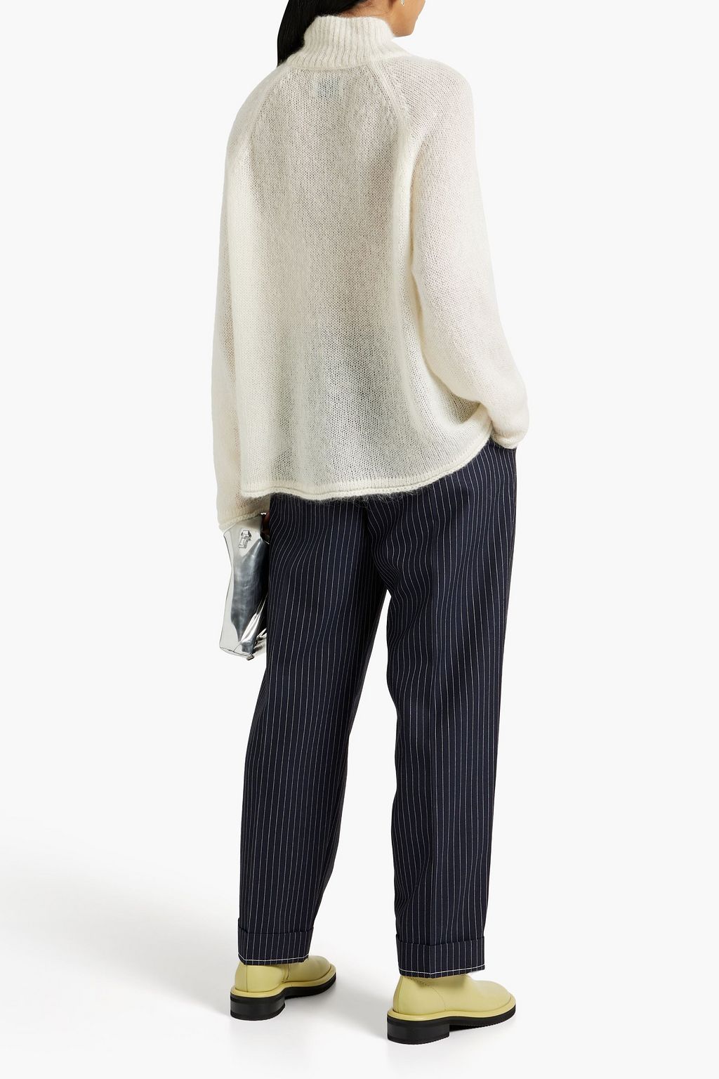 HOLZWEILER Crystal mohair-blend turtleneck sweater