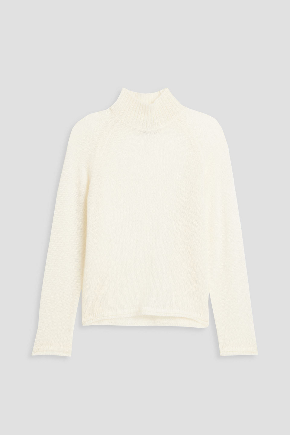 Crystal mohair-blend turtleneck sweater