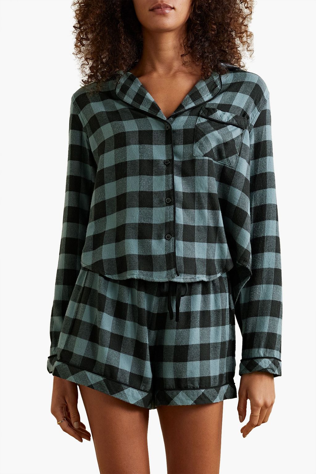 RAILS Checked flannel pajama set
