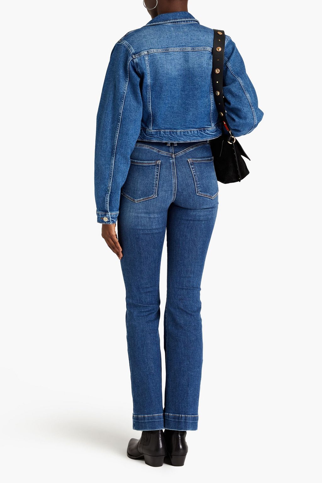 GOOD AMERICAN Cropped Jeansjacke