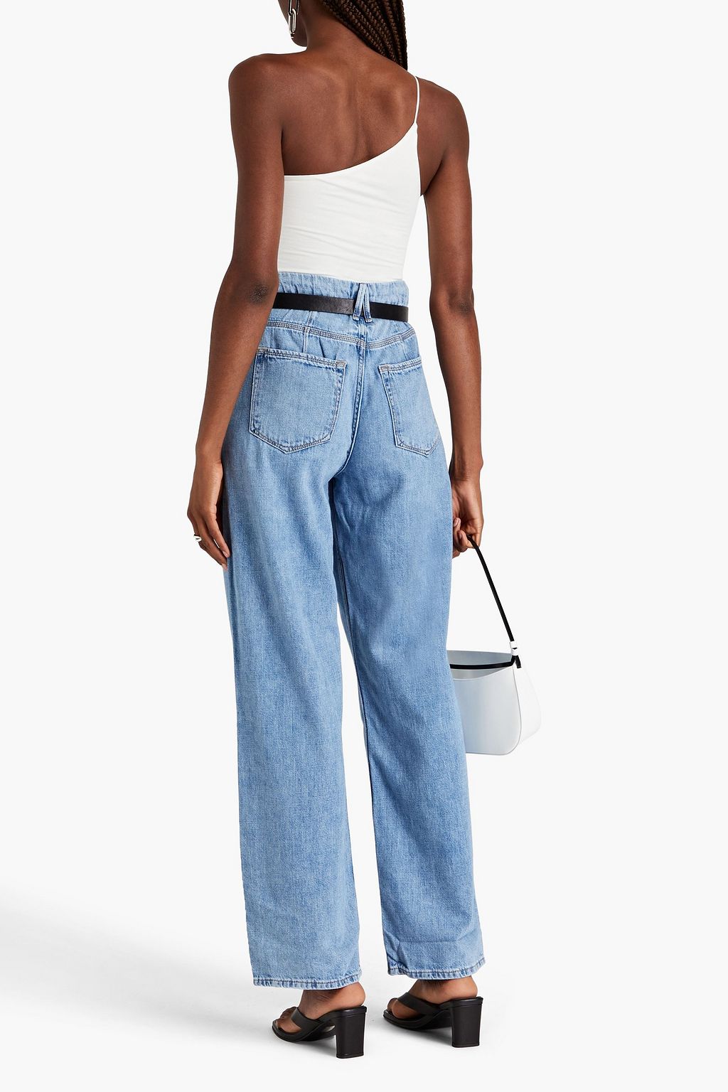 GOOD AMERICAN One-shoulder jersey bodysuit