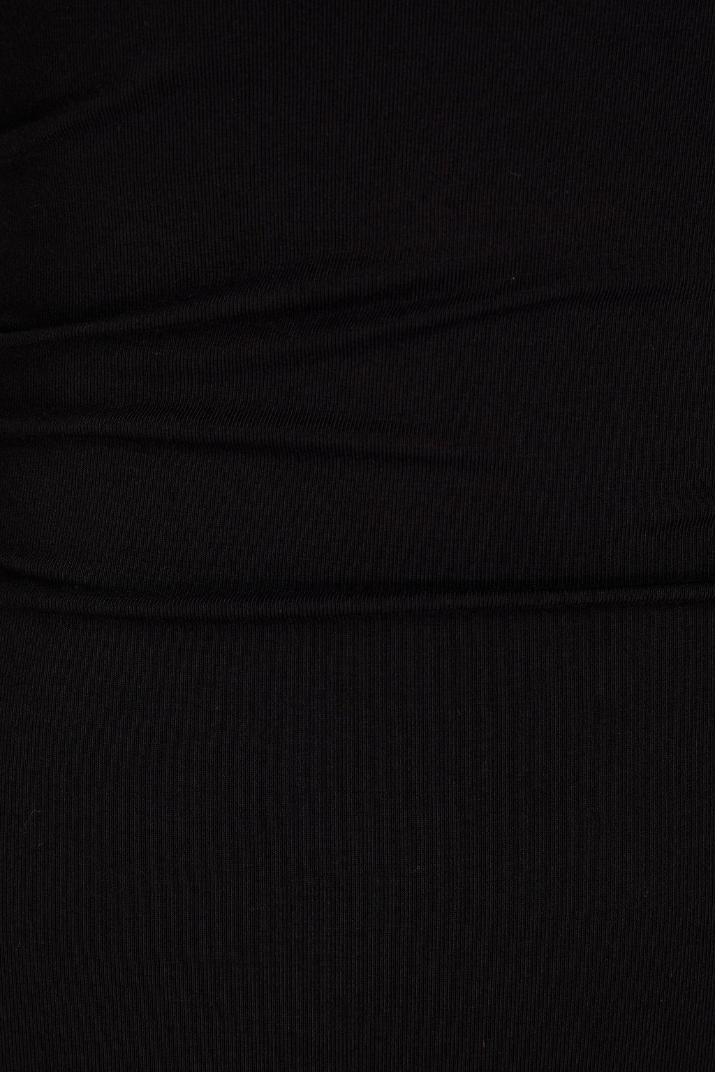 GOOD AMERICAN Gerafftes Minikleid aus Jersey mit asymmetrischer Schulterpartie