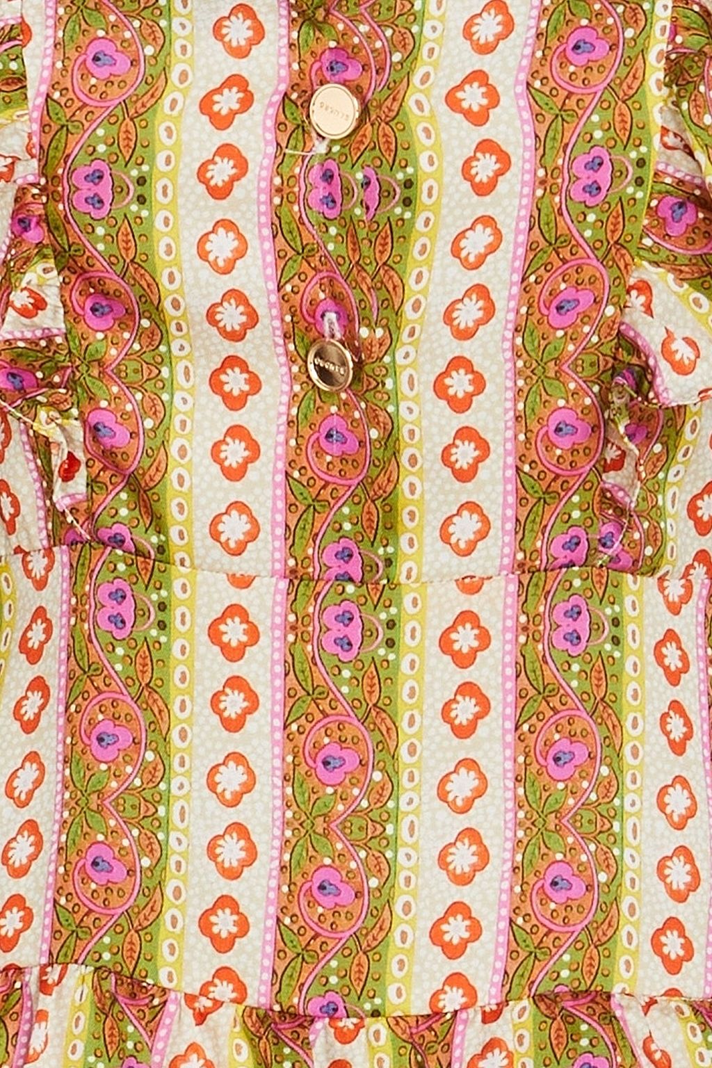 SANDRO Ruffled printed twill mini dress