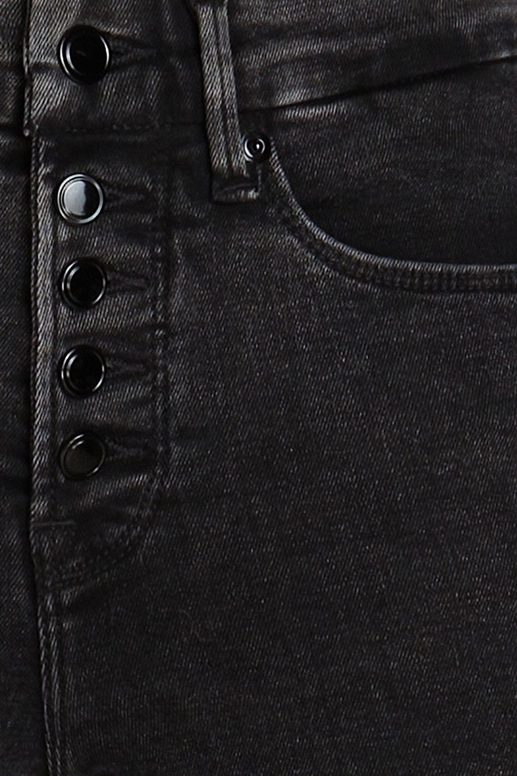 GOOD AMERICAN Halbhohe Skinny Jeans in ausgewaschener Optik