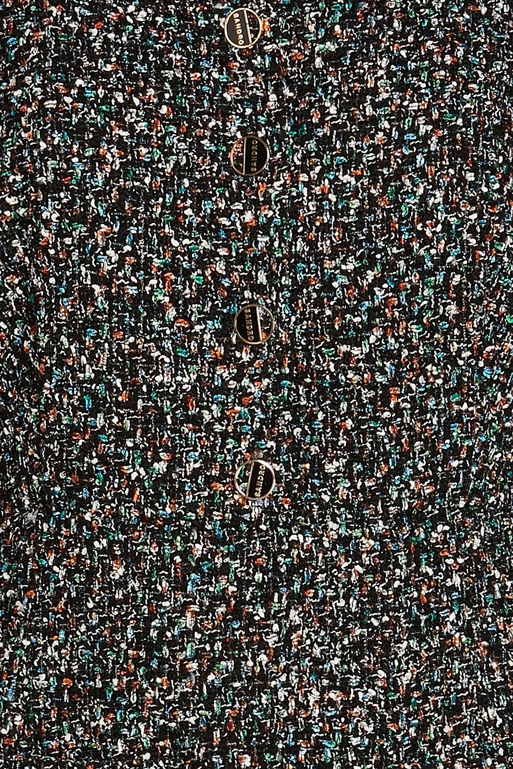 SANDRO Metallic tweed mini dress