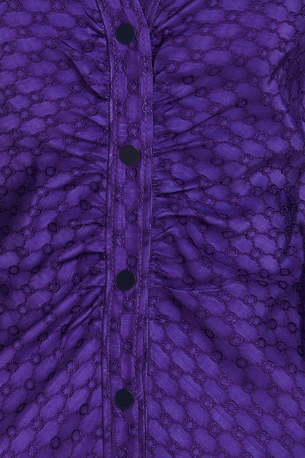 SANDRO Gathered jacquard mini dress