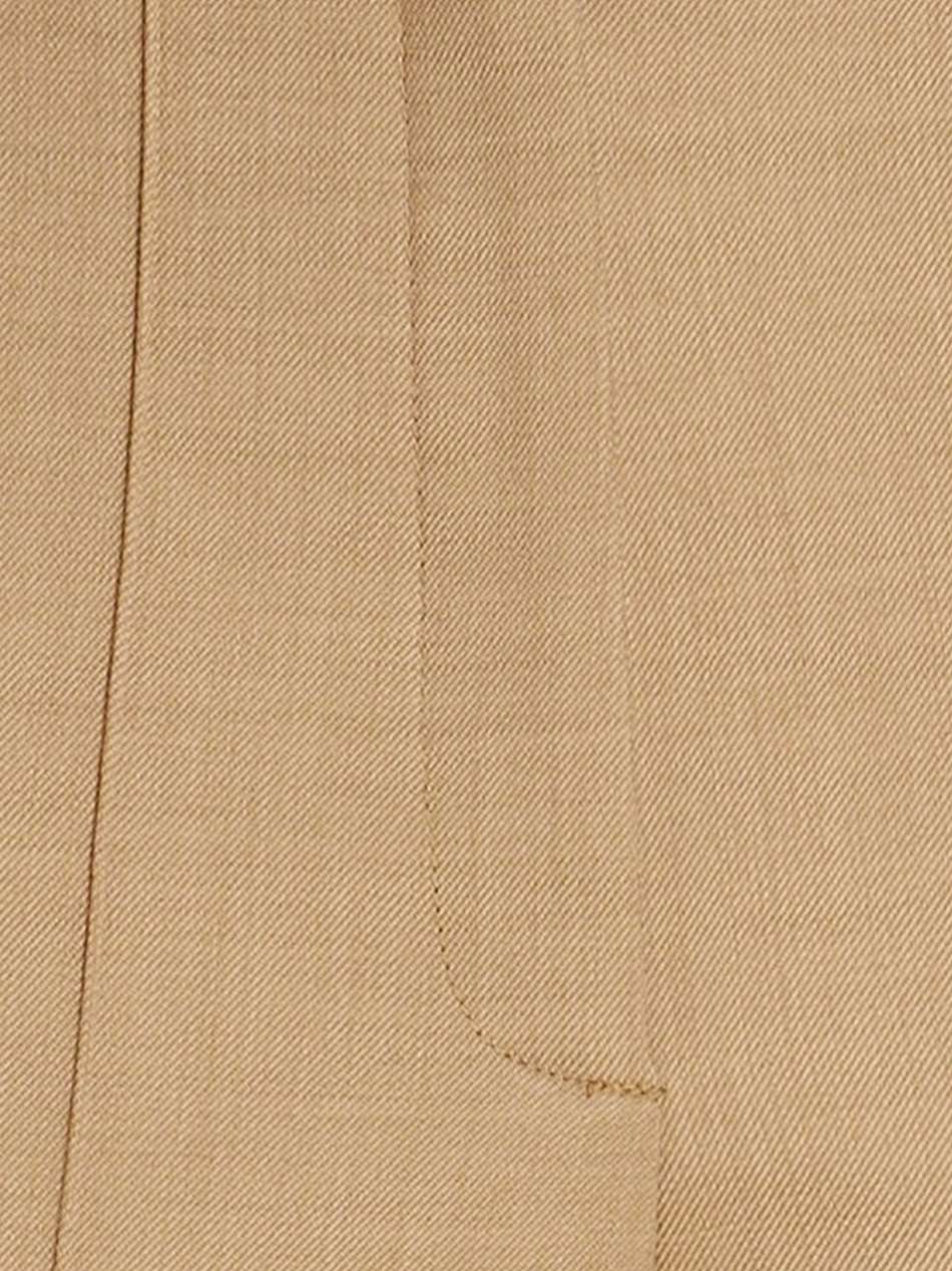 twill wide-leg pants