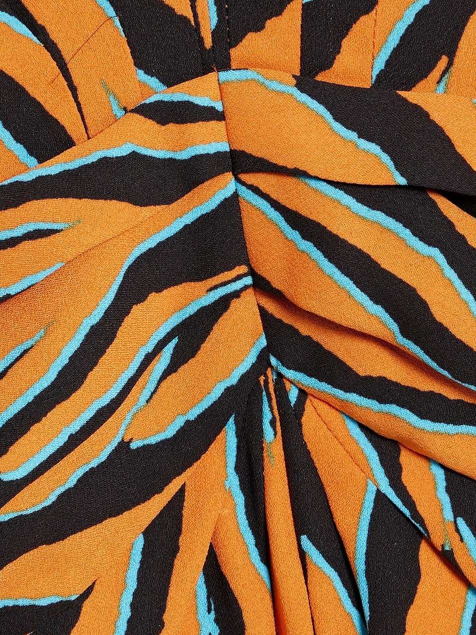 ace zebra-print crepe maxi dress