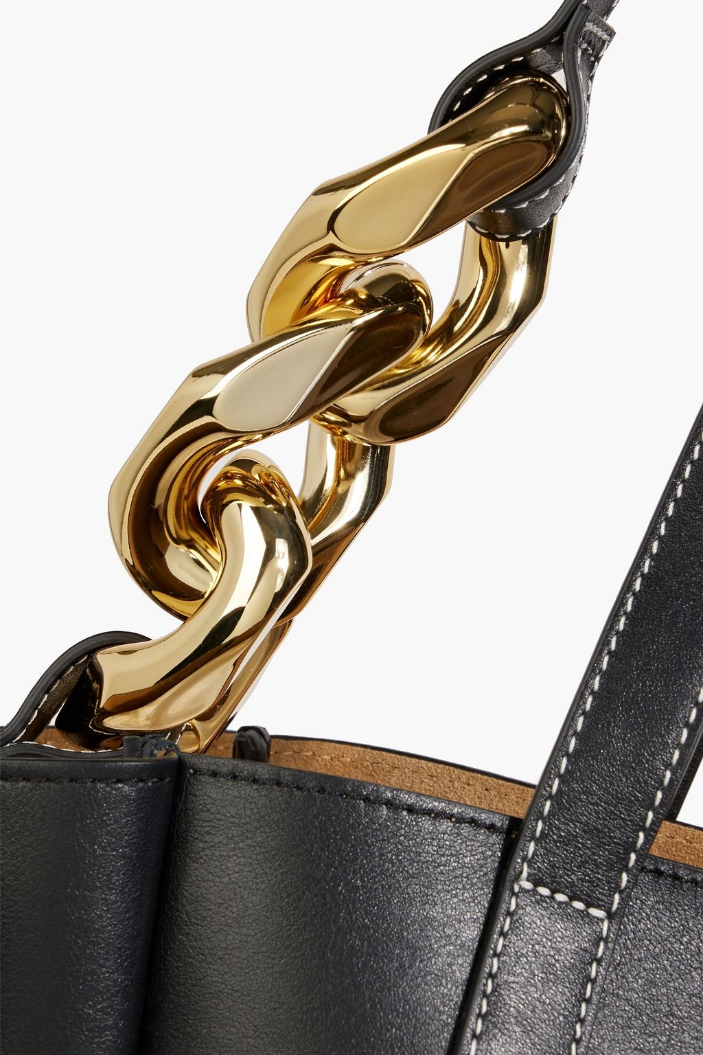 JW ANDERSON Chain-embellished leather tote