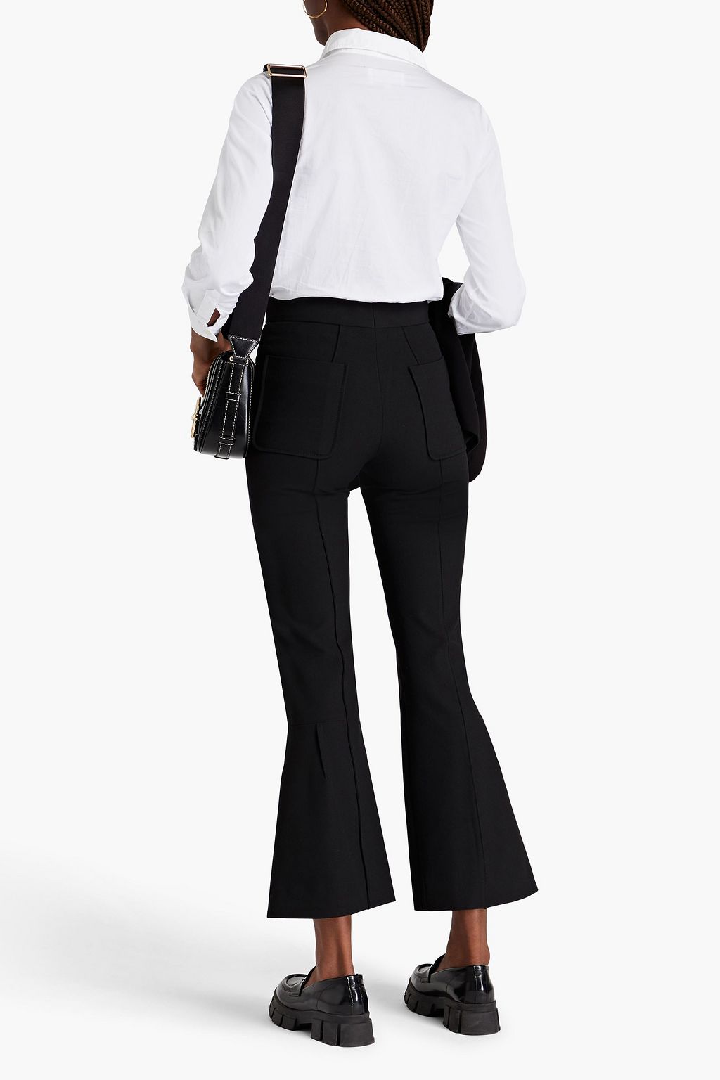 SANDRO Crepe flared pants