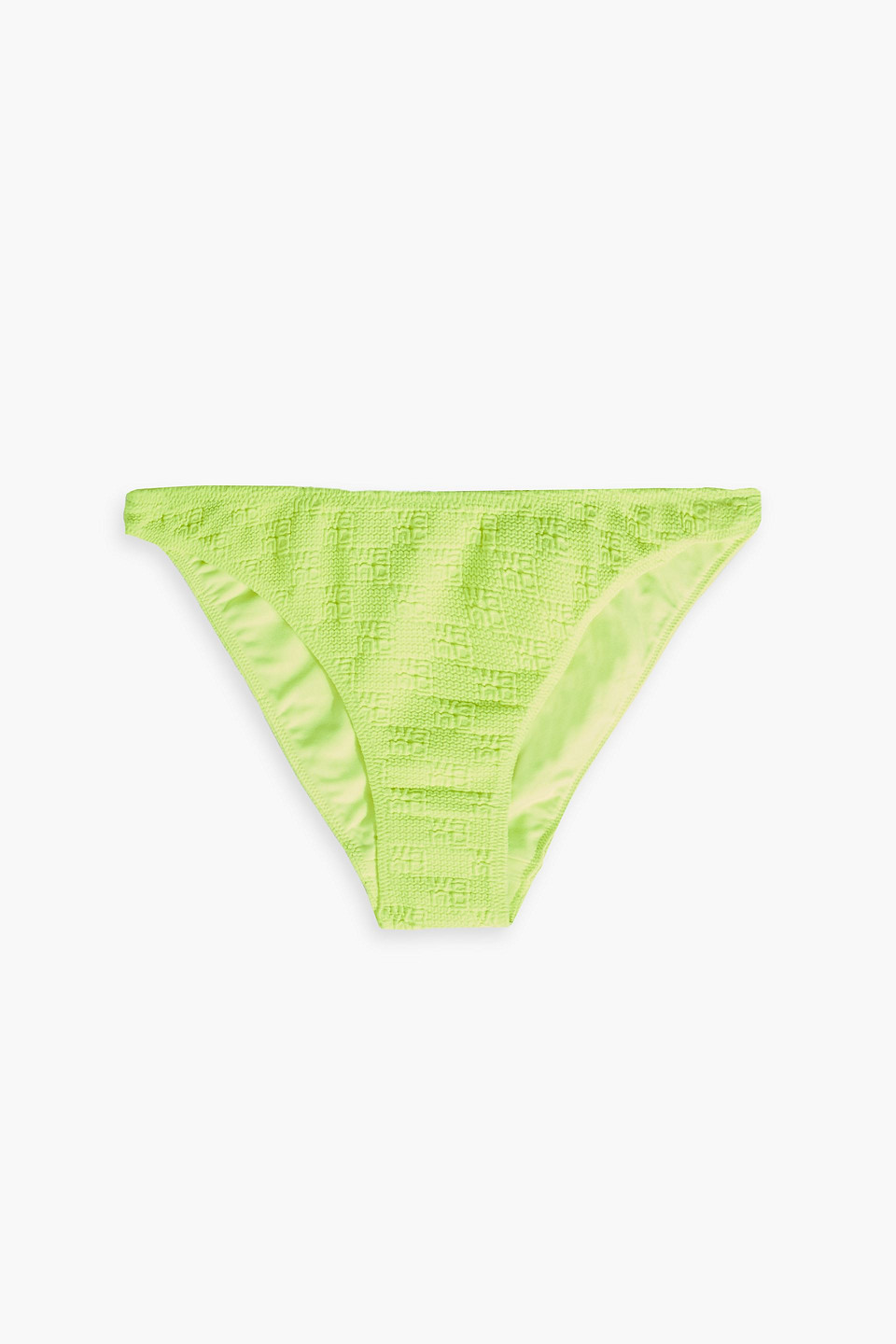 Neon stretch-jacquard mid-rise bikini briefs