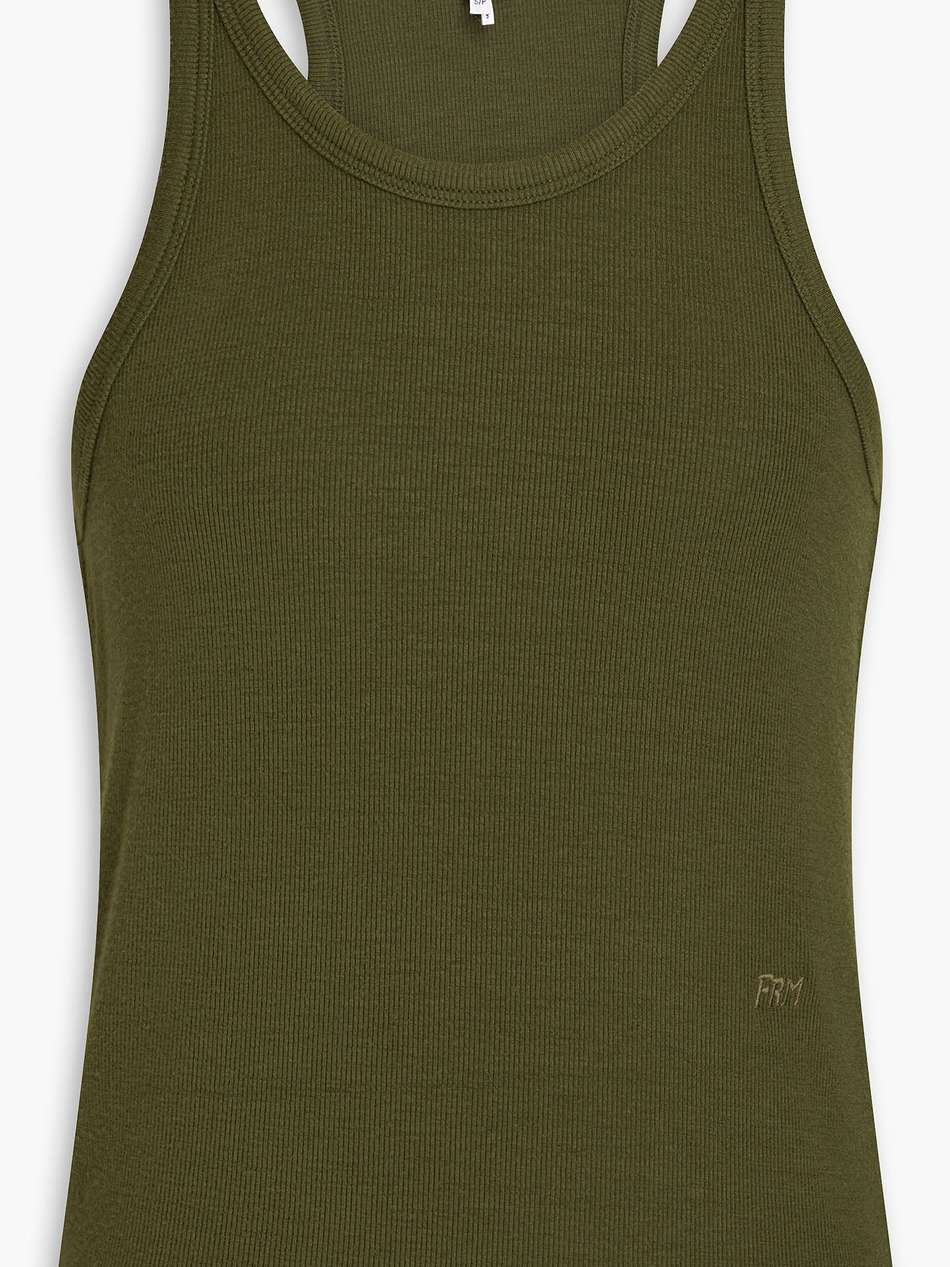 ribbed stretch-modal jersey tank