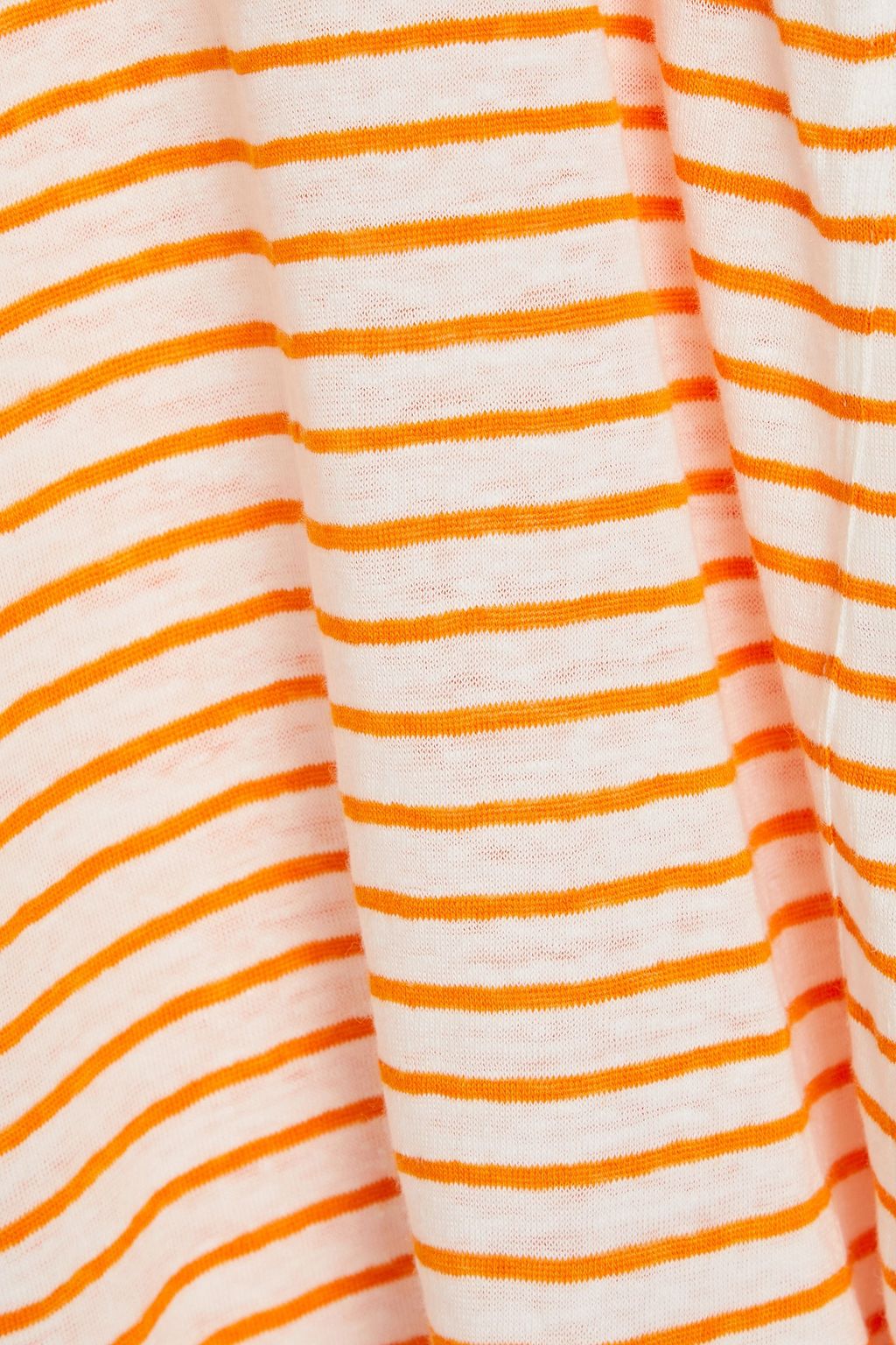 FRAME Easy True striped linen-jersey T-shirt