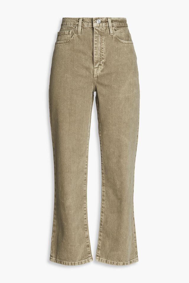 Le Jane cropped high-rise straight-leg jeans