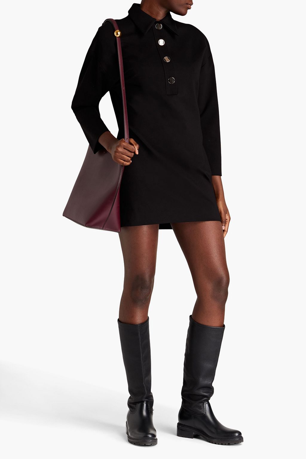 SANDRO Jersey mini dress