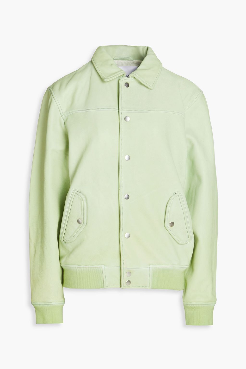 DEADWOOD Coach pebbled-leather bomber jacket | THE OUTNET