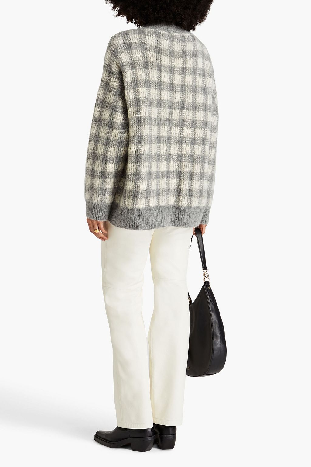 SANDRO Intarsia-knit cardigan
