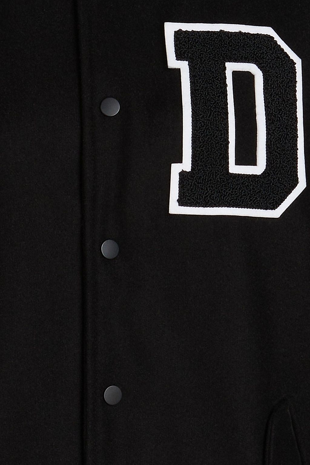 DEADWOOD Kit leather and wool-felt bomber jacket