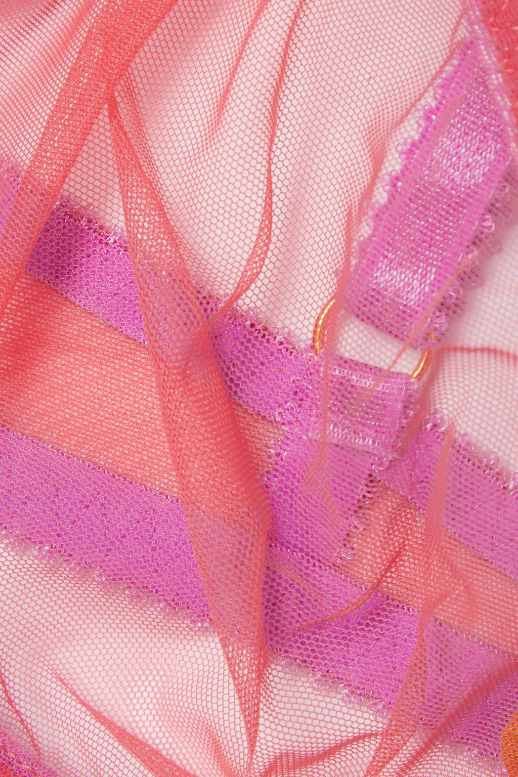 DORA LARSEN Gracie stretch-tulle underwired balconette bra