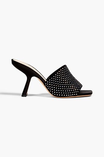 NICHOLAS KIRKWOOD Embellished croc-effect leather pumps