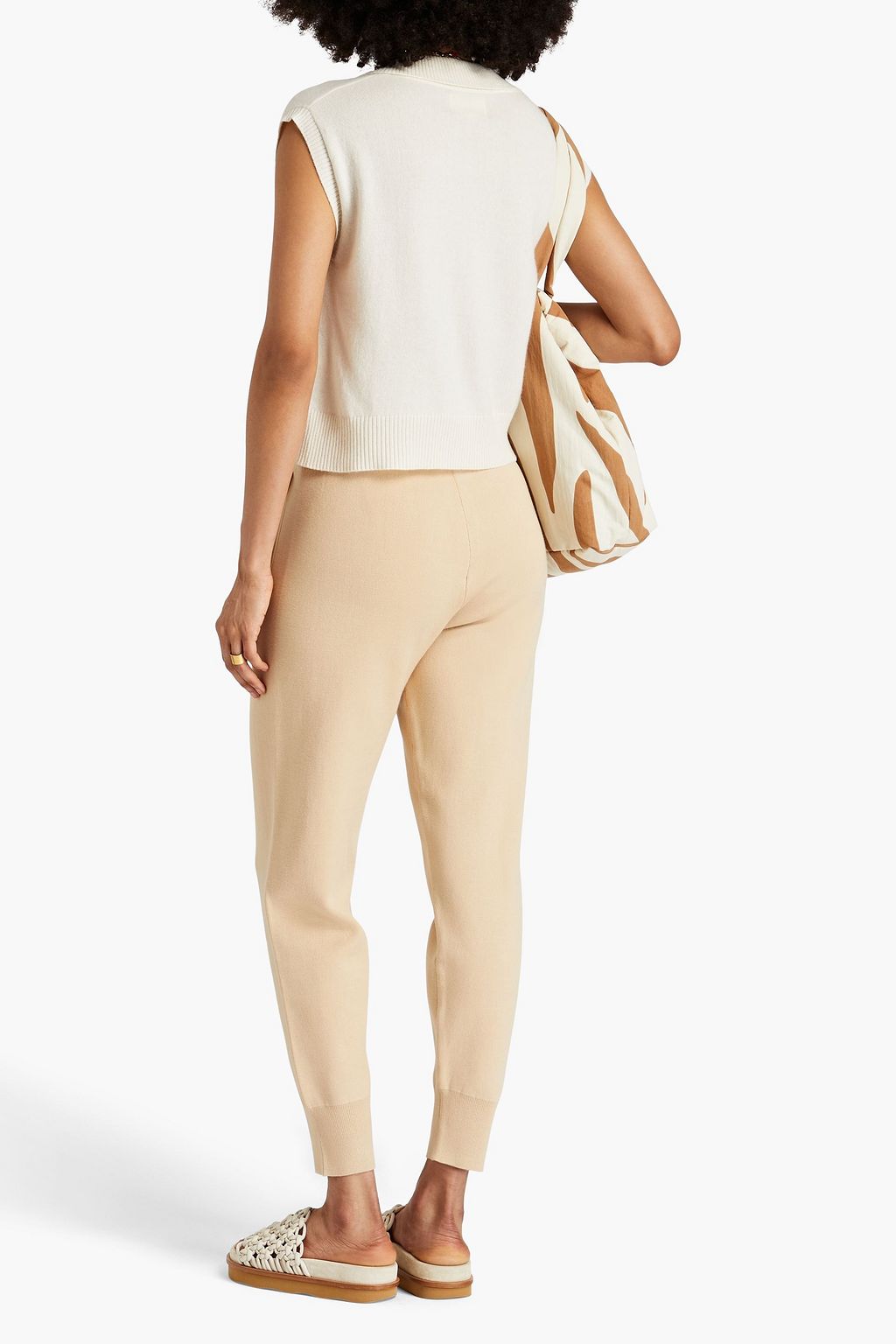 SANDRO Knitted track pants