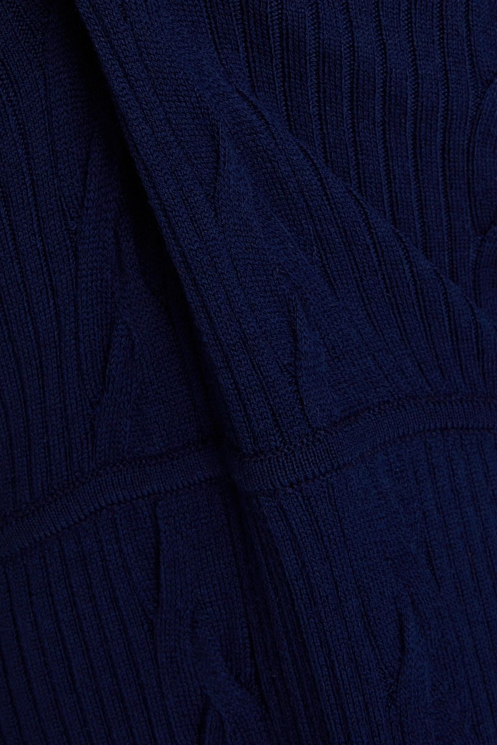 SANDRO Midikleid mit Zopfstrickmuster