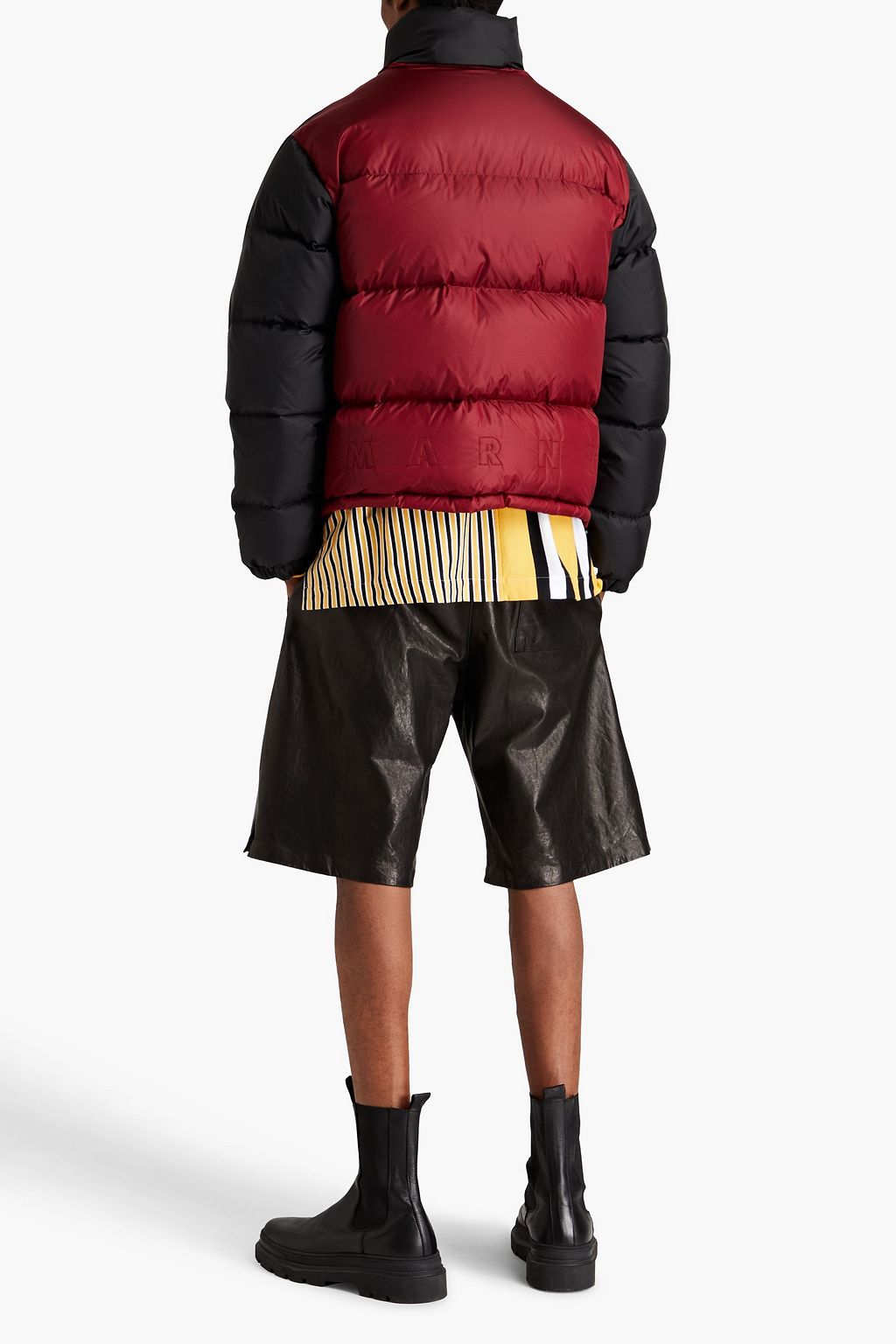 MARNI Daunenjacke aus gestepptem Shell mit Kapuze