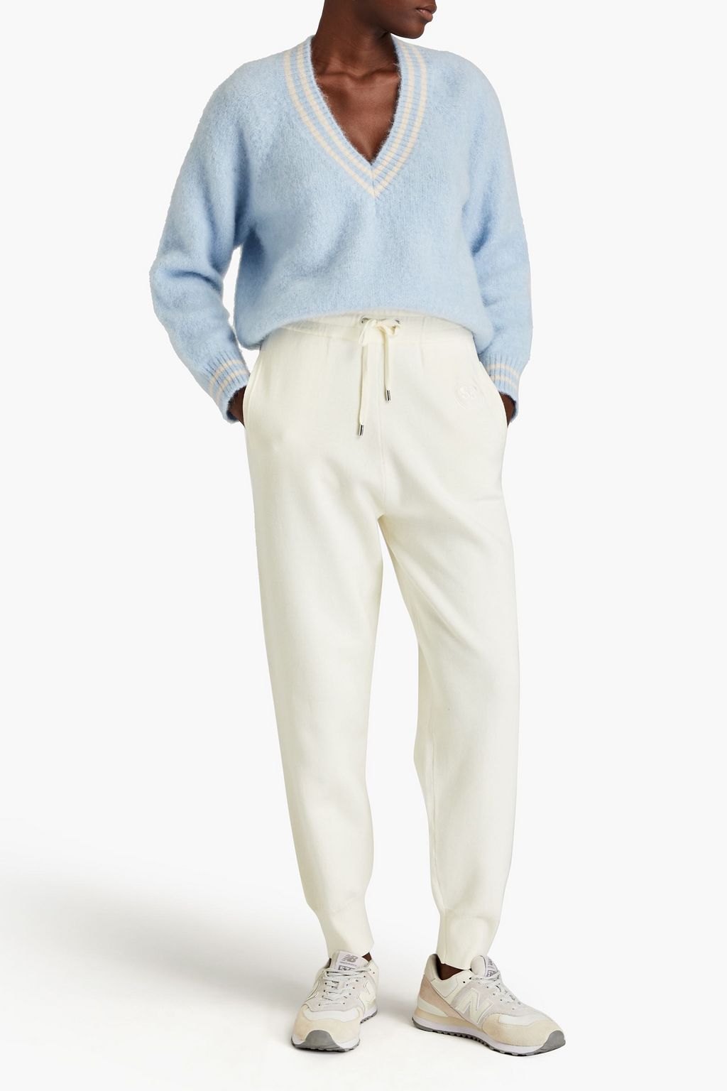 SANDRO Knitted track pants