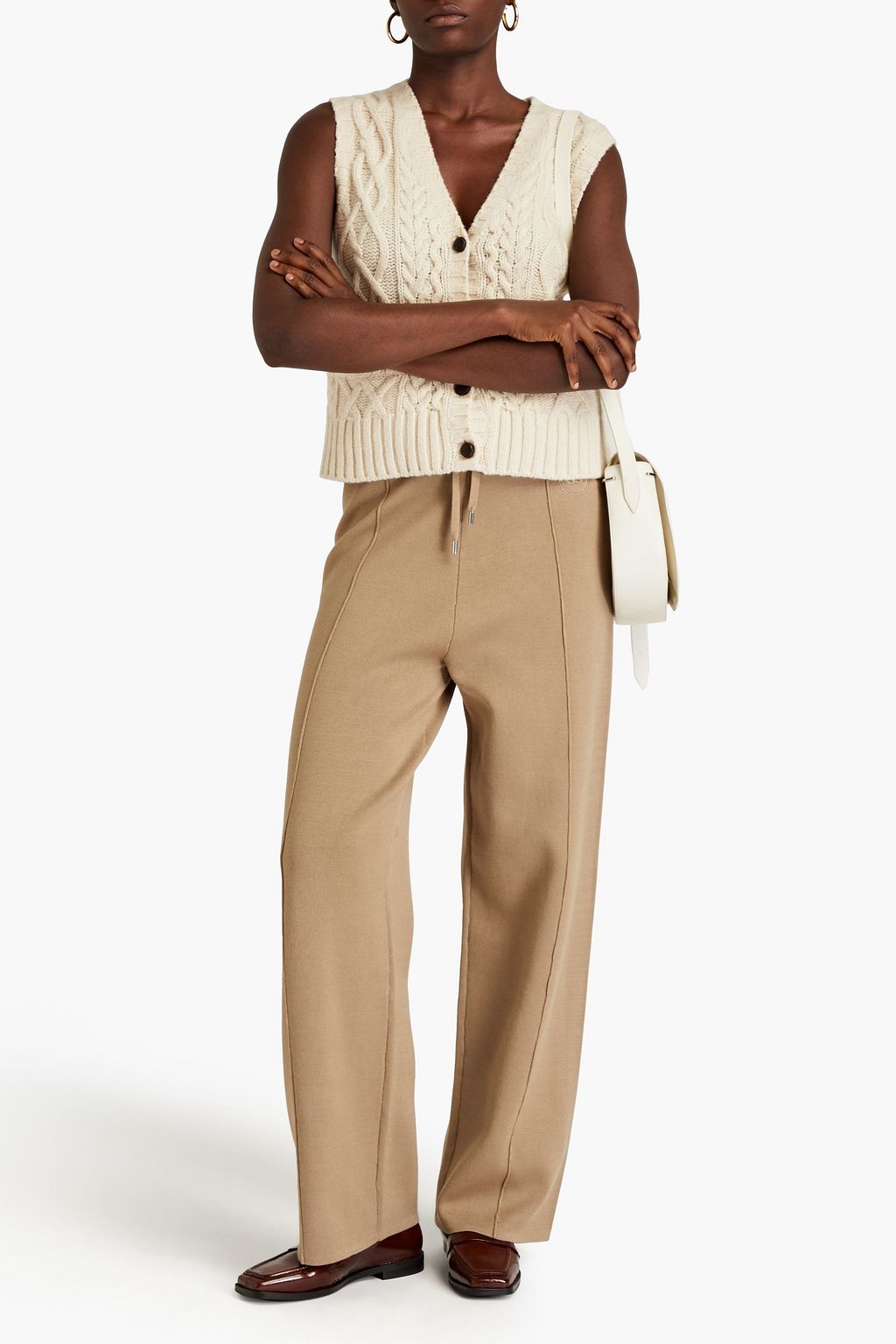 SANDRO Knitted track pants