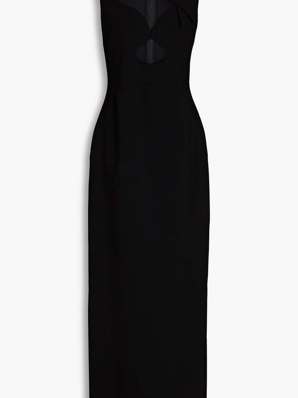 kamaria cutout crepe maxi dress