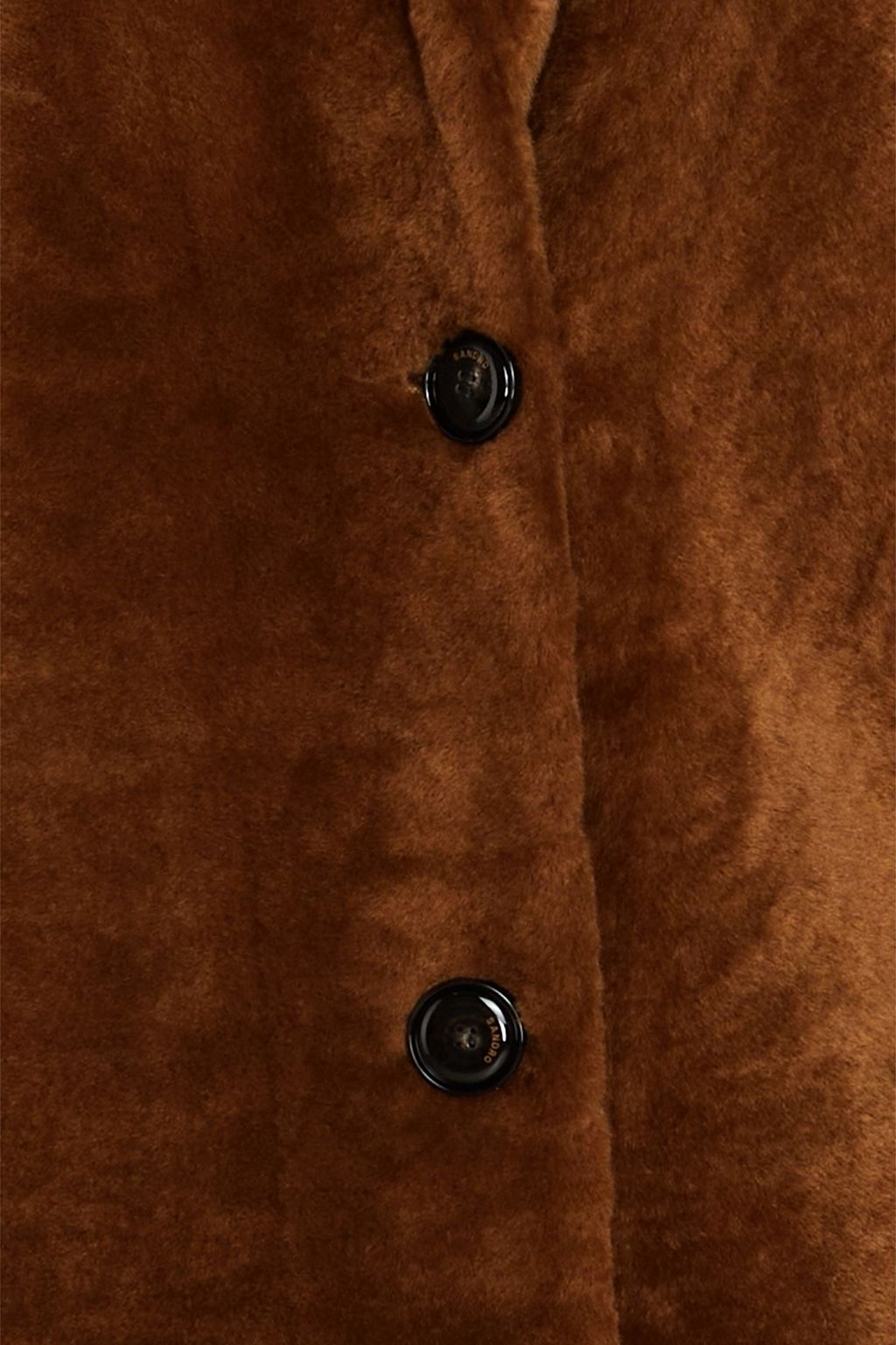 SANDRO Shearling coat
