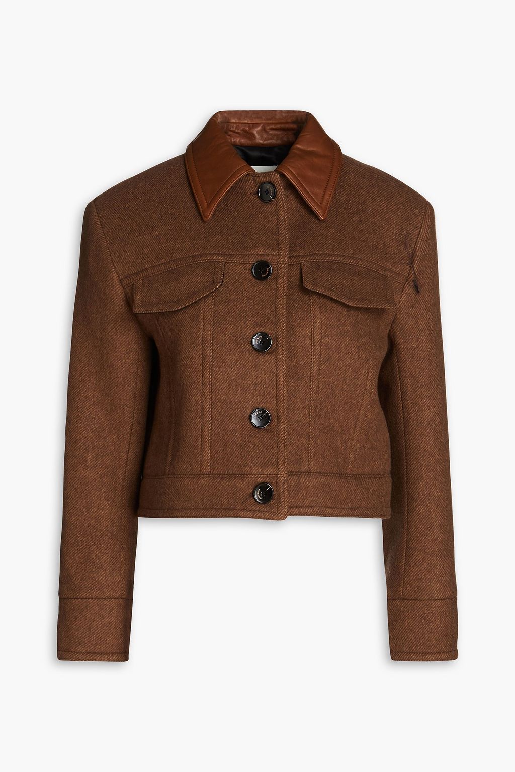King cropped twill jacket