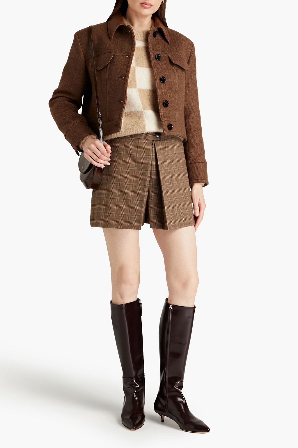 SANDRO Cropped twill jacket