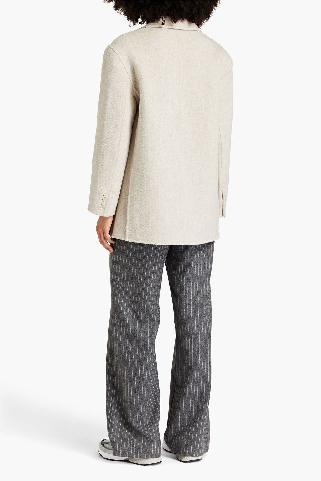 SANDRO Wool-blend felt blazer