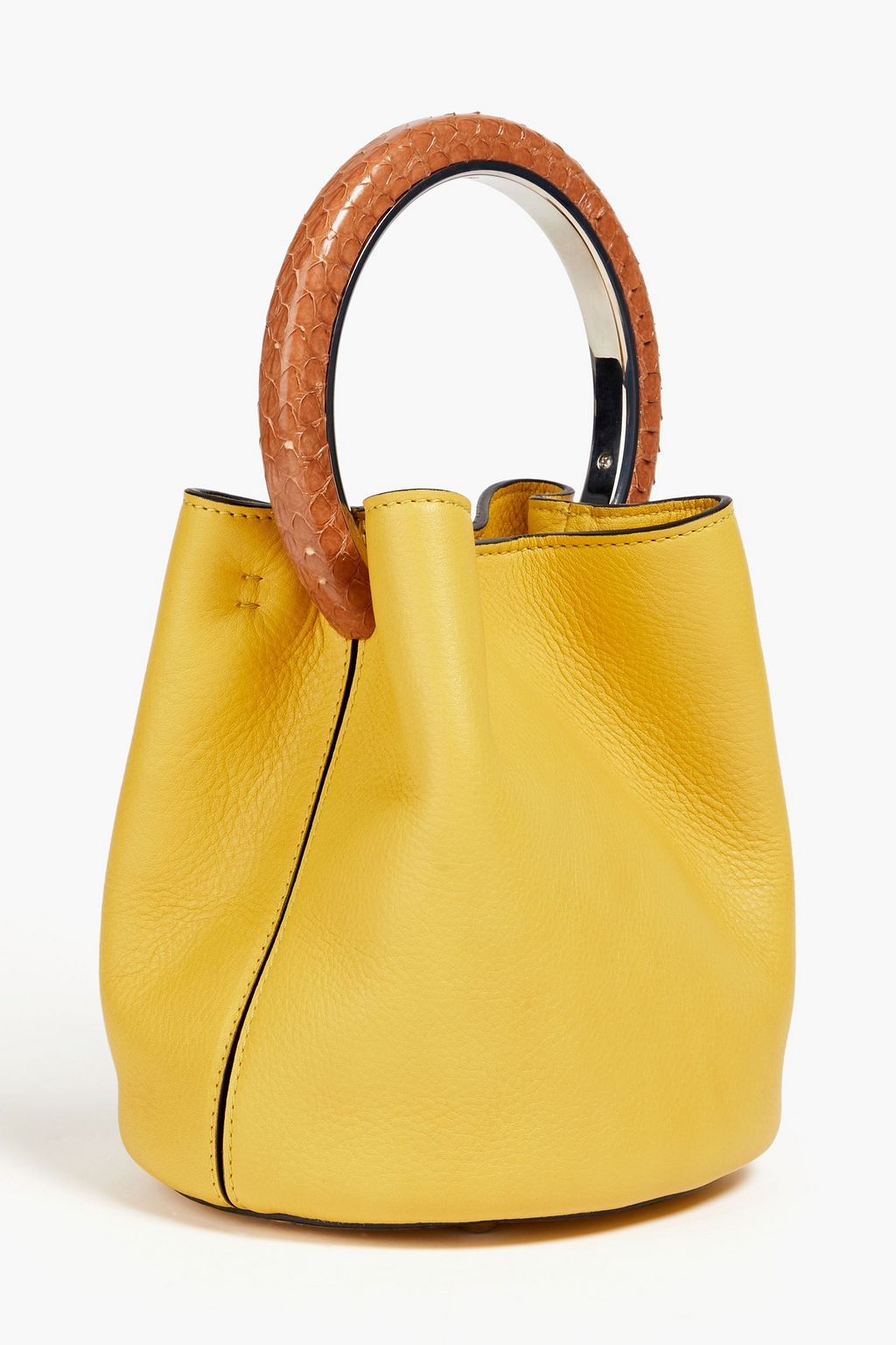 MARNI Pannier Tote Bag aus Leder