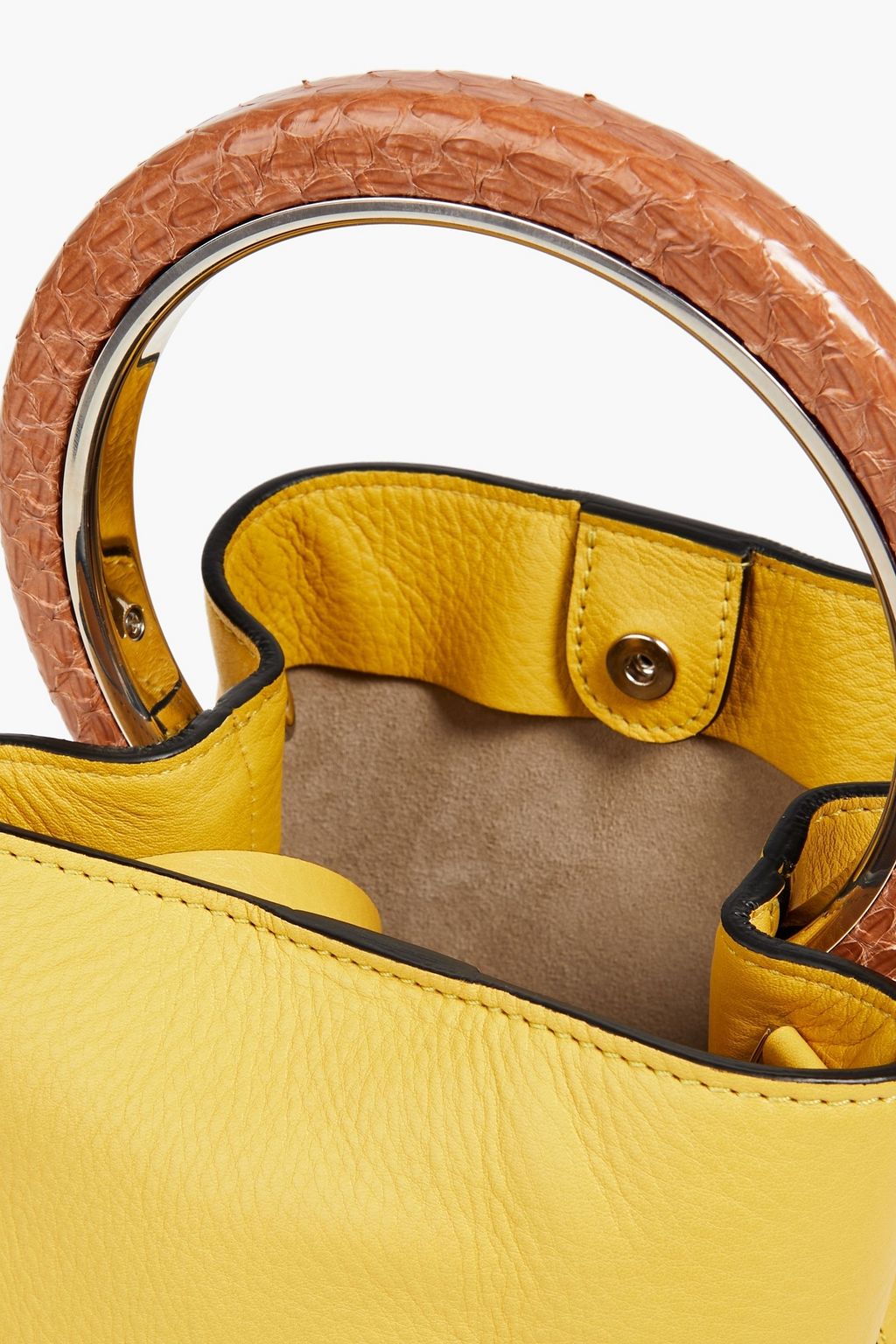 MARNI Pannier Tote Bag aus Leder