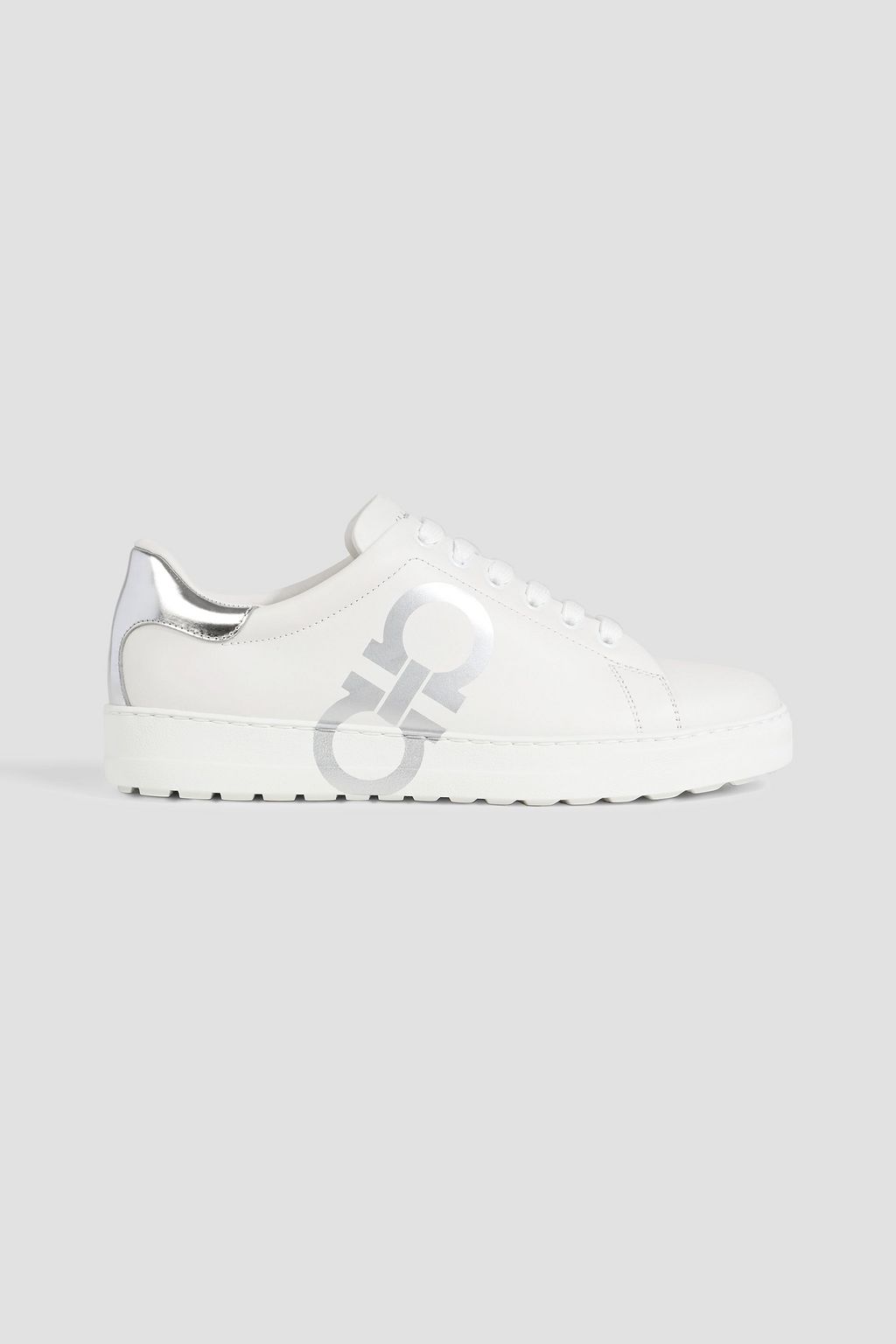 FERRAGAMO Number logo-print sneakers Sale up to 70% off | THE OUTNET