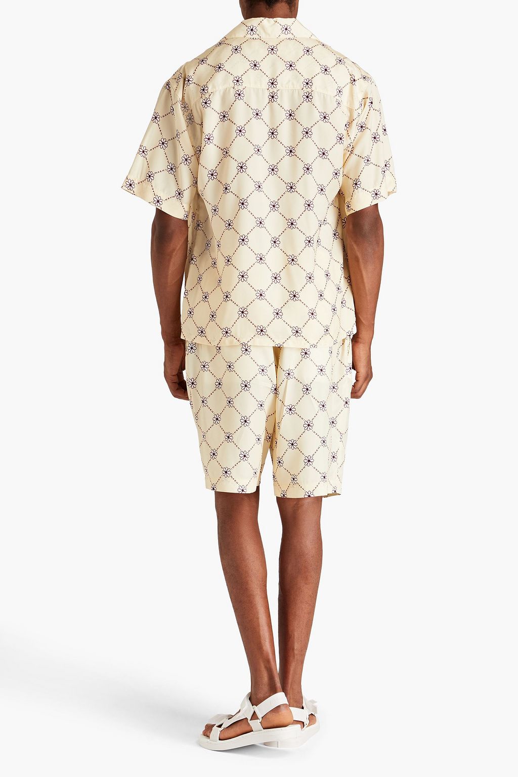 MARNI Floral-print shell shirt