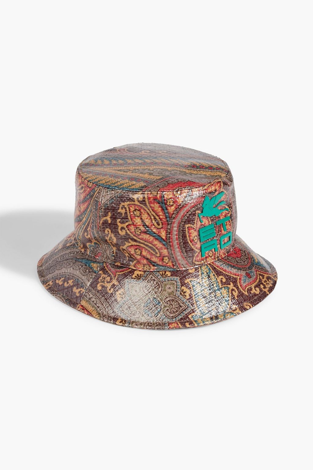 ETRO Appliqu d coated paisley print shell bucket hat THE OUTNET