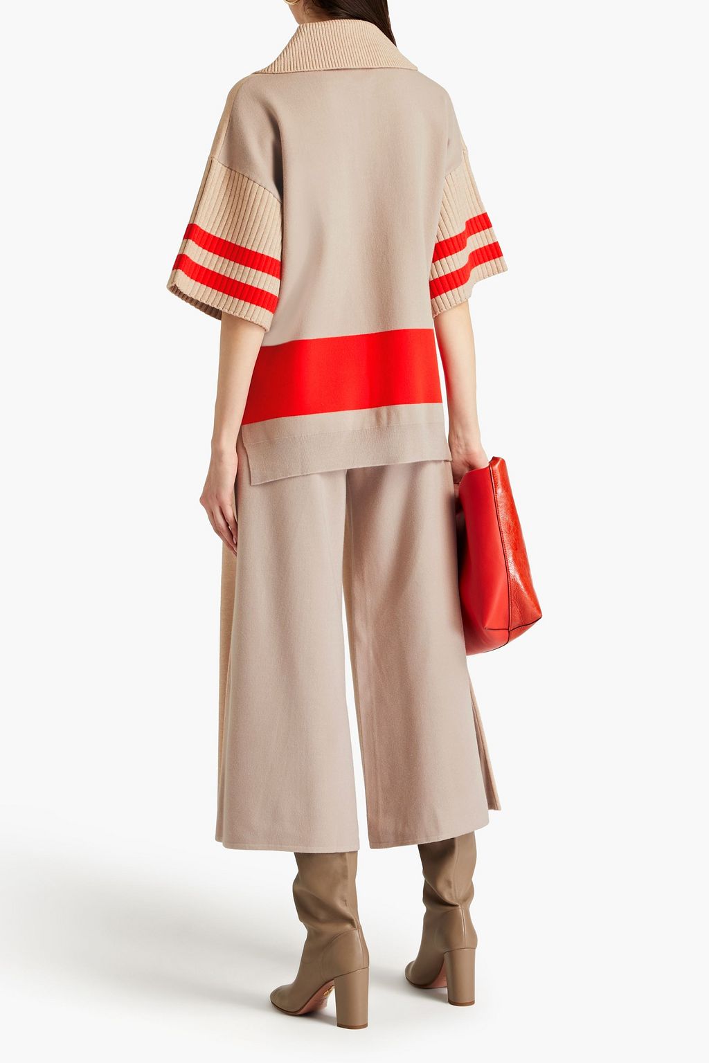 ROKSANDA Sukira knitted wide-leg pants