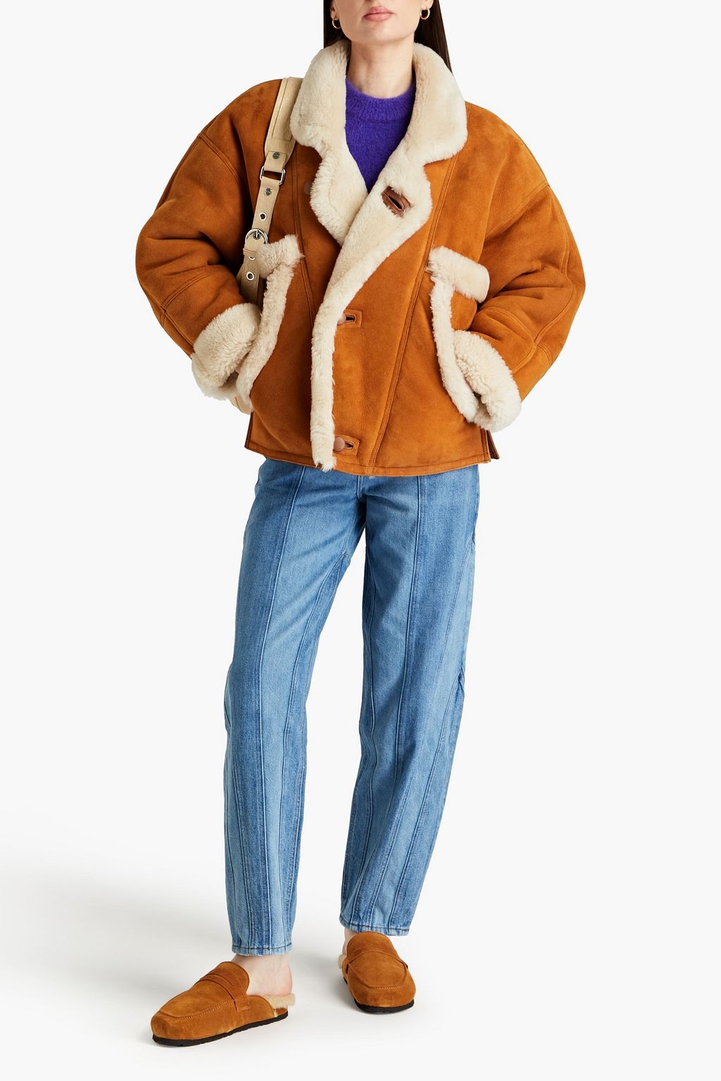 SANDRO Shearling jacket