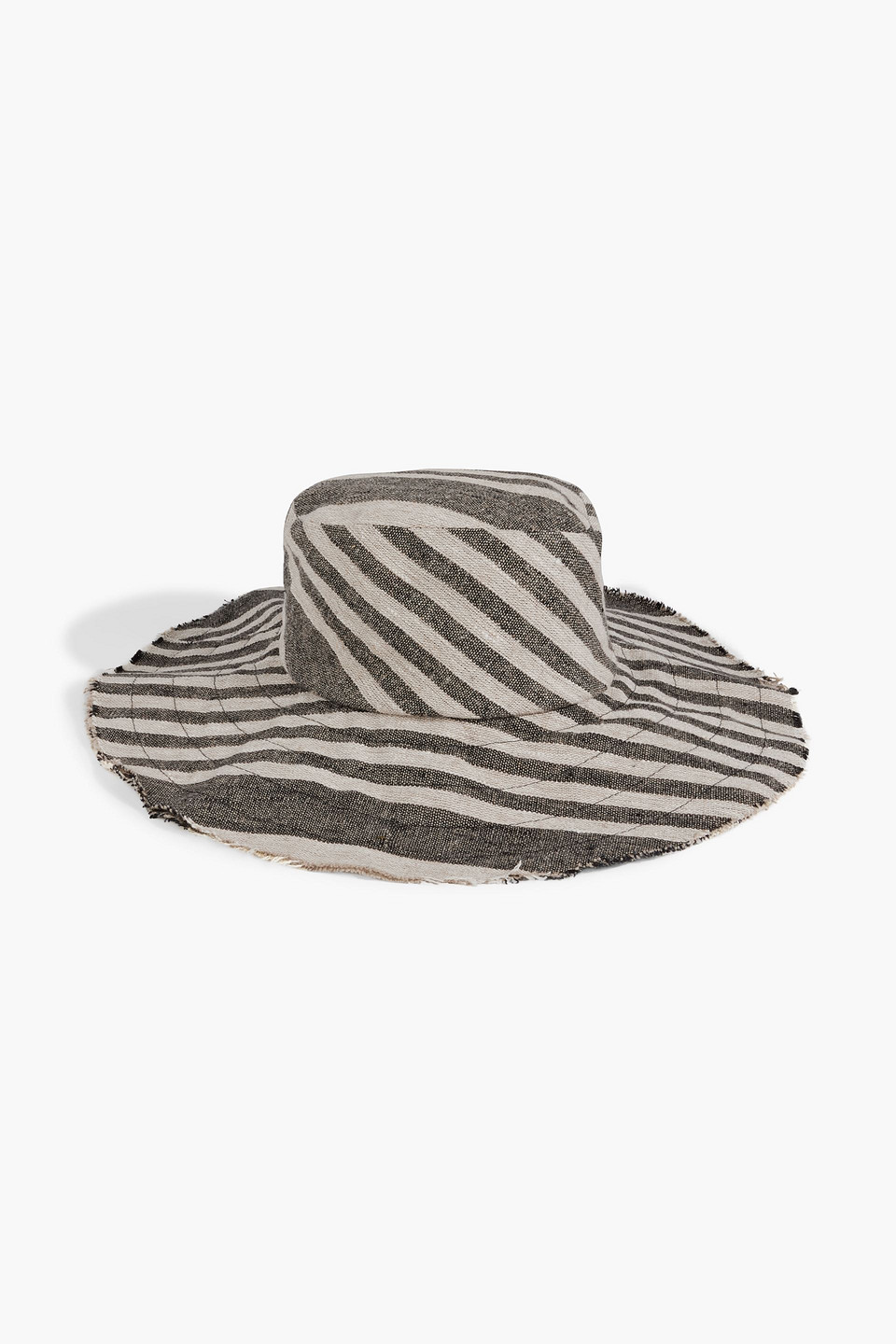 GIGI BURRIS MILLINERY Frances striped linen sunhat