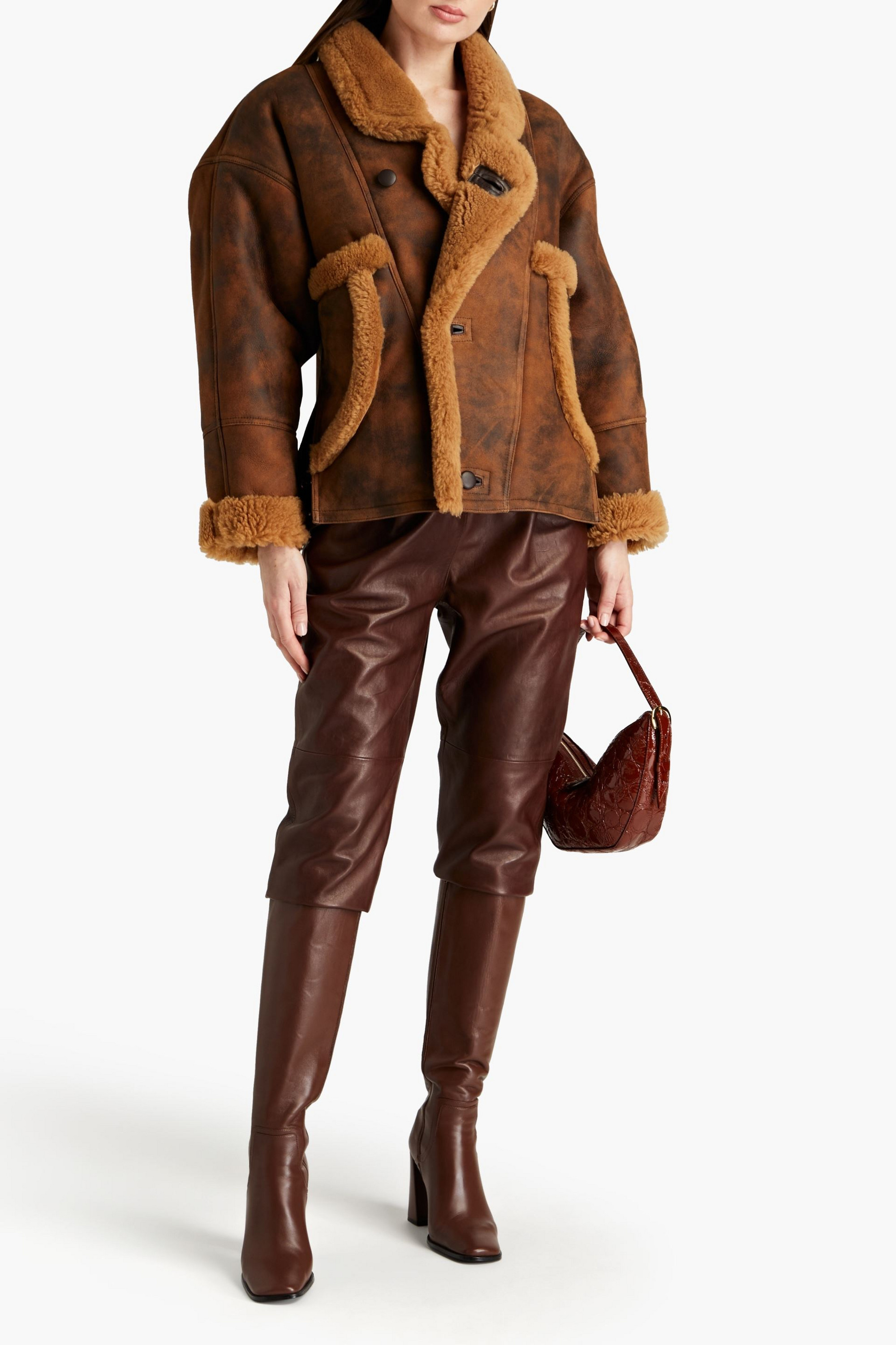 SANDRO Shearling jacket