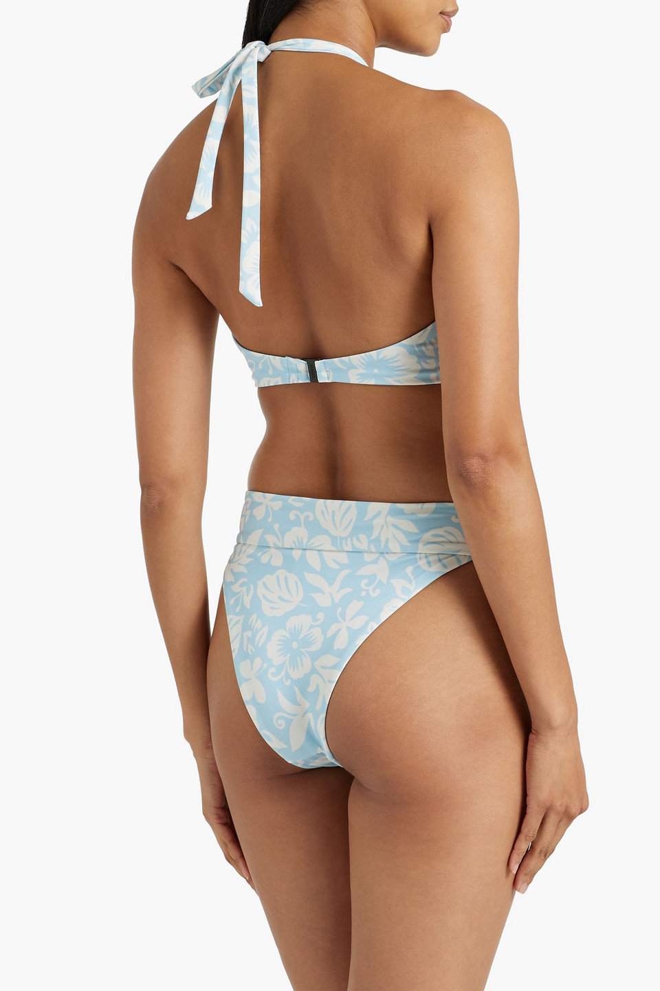  Onia - Halbhohes Bikini-höschen Mit Floralem Print - Blau - Xs 