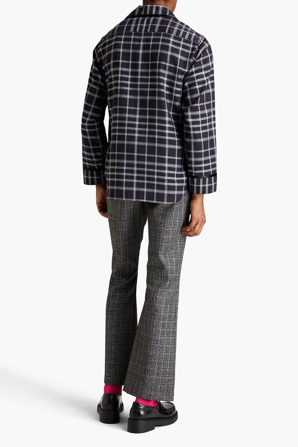 MARNI Checked cotton-poplin shirt